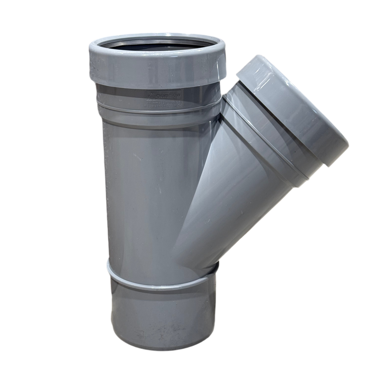 Briarwood Industrial 110mm Guttering 135 (45) Dg Double Socket Soil Y Branch