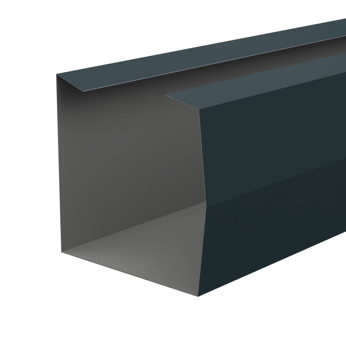 Trimline Gutter 0.7 3m Polyester in Slate Blue