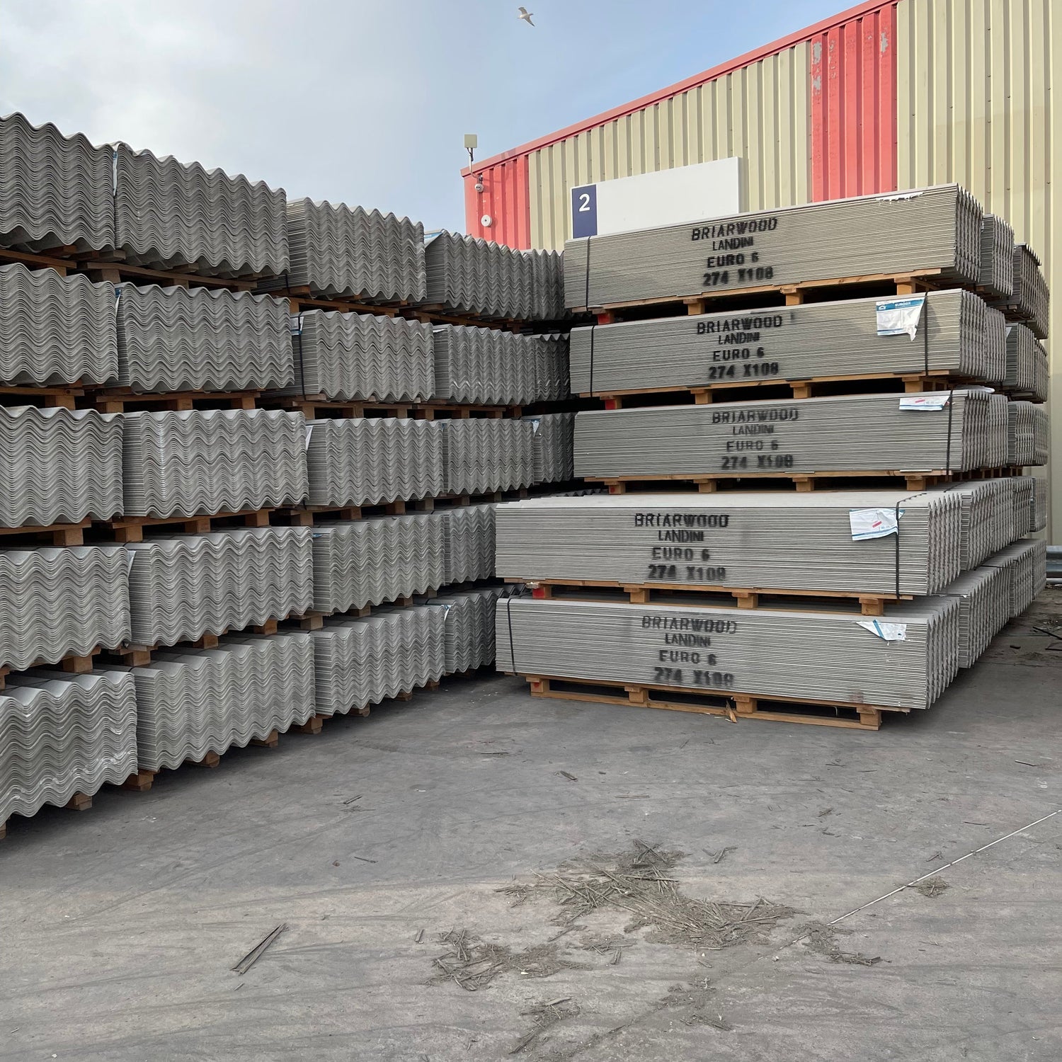 Clearance Big 6 Fibre Cement Roof Sheets Natural Grey