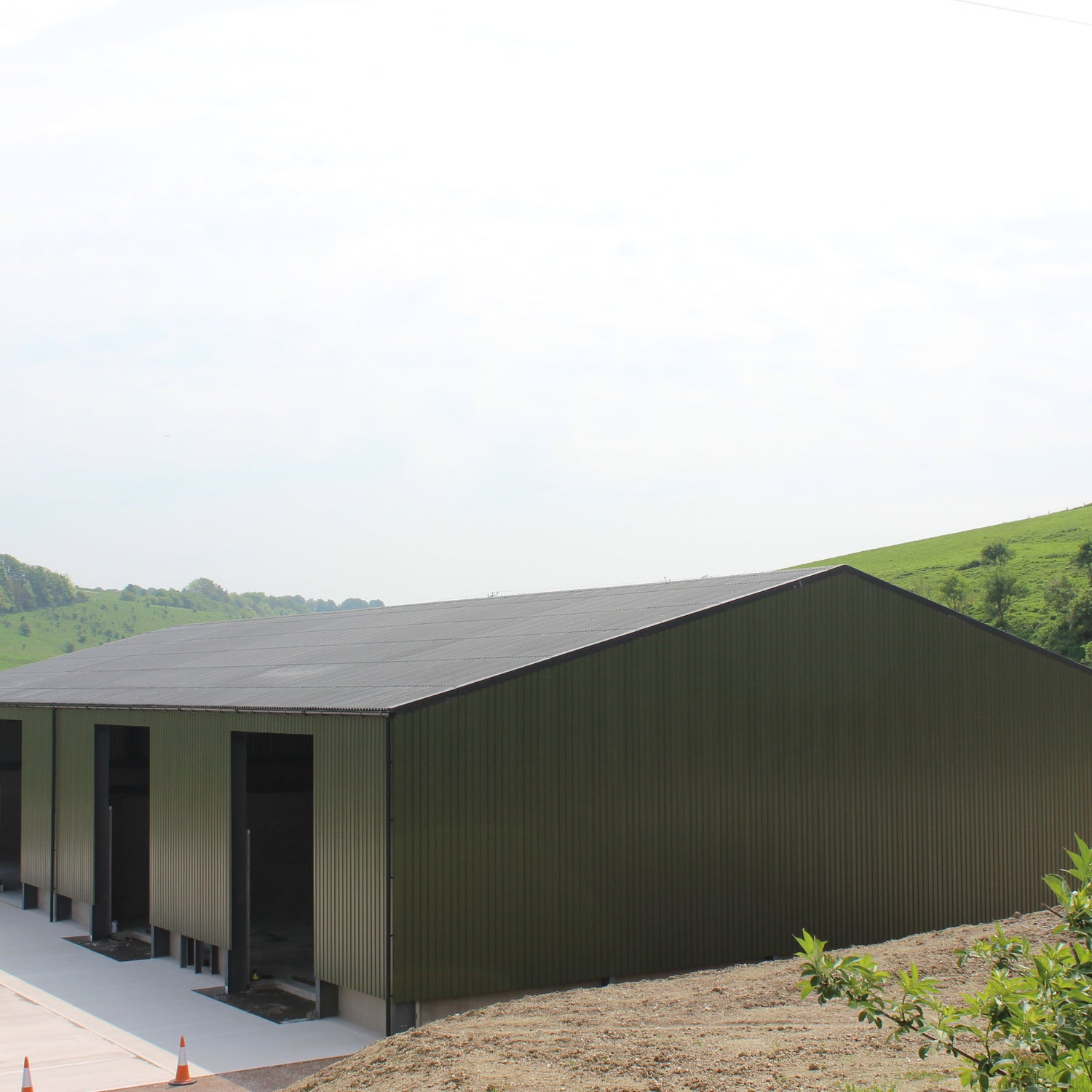 32/1000 Box Profile 0.5 Polyester Metal Sheet Anthracite