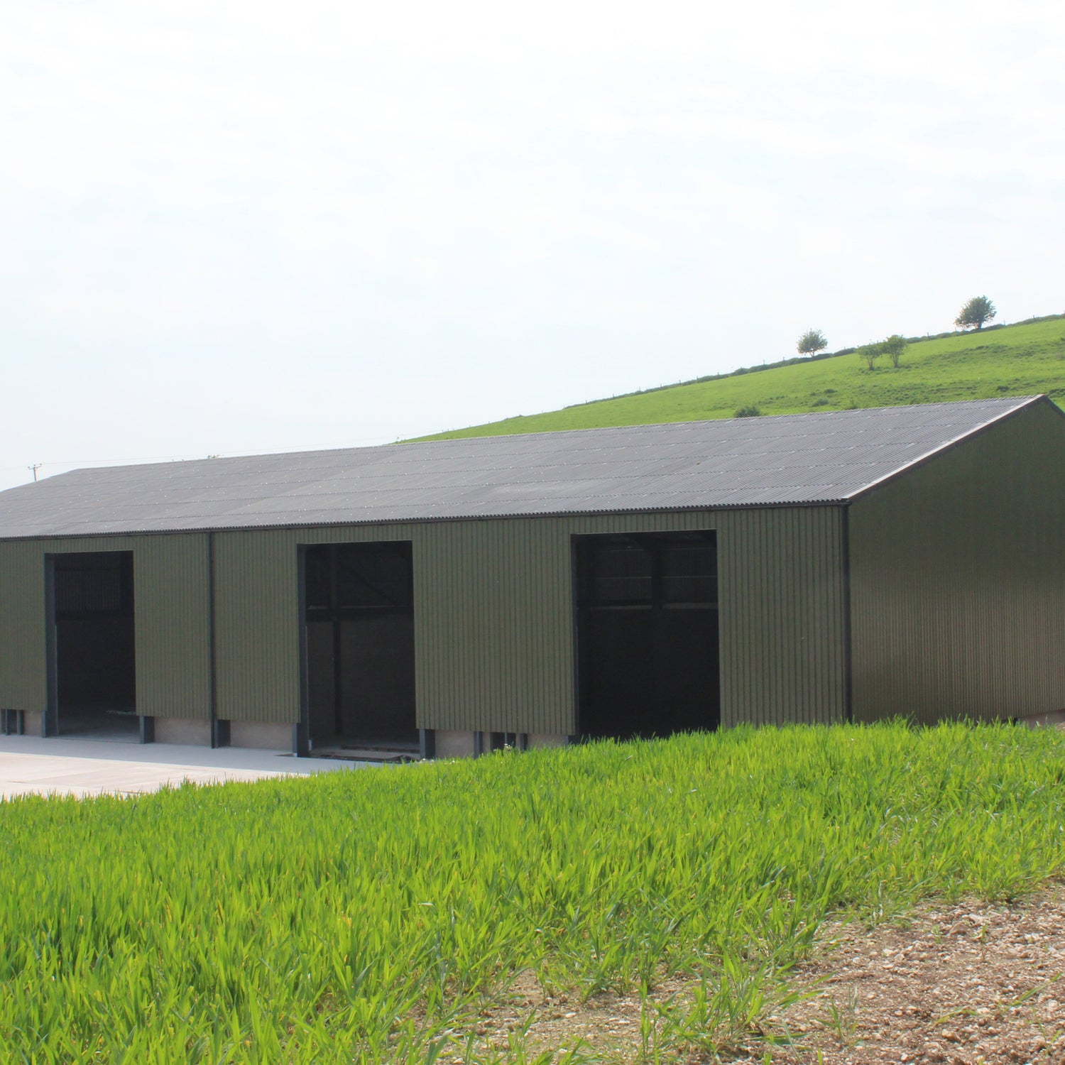 32/1000 Box Profile 0.5 Polyester Metal Sheet Anthracite