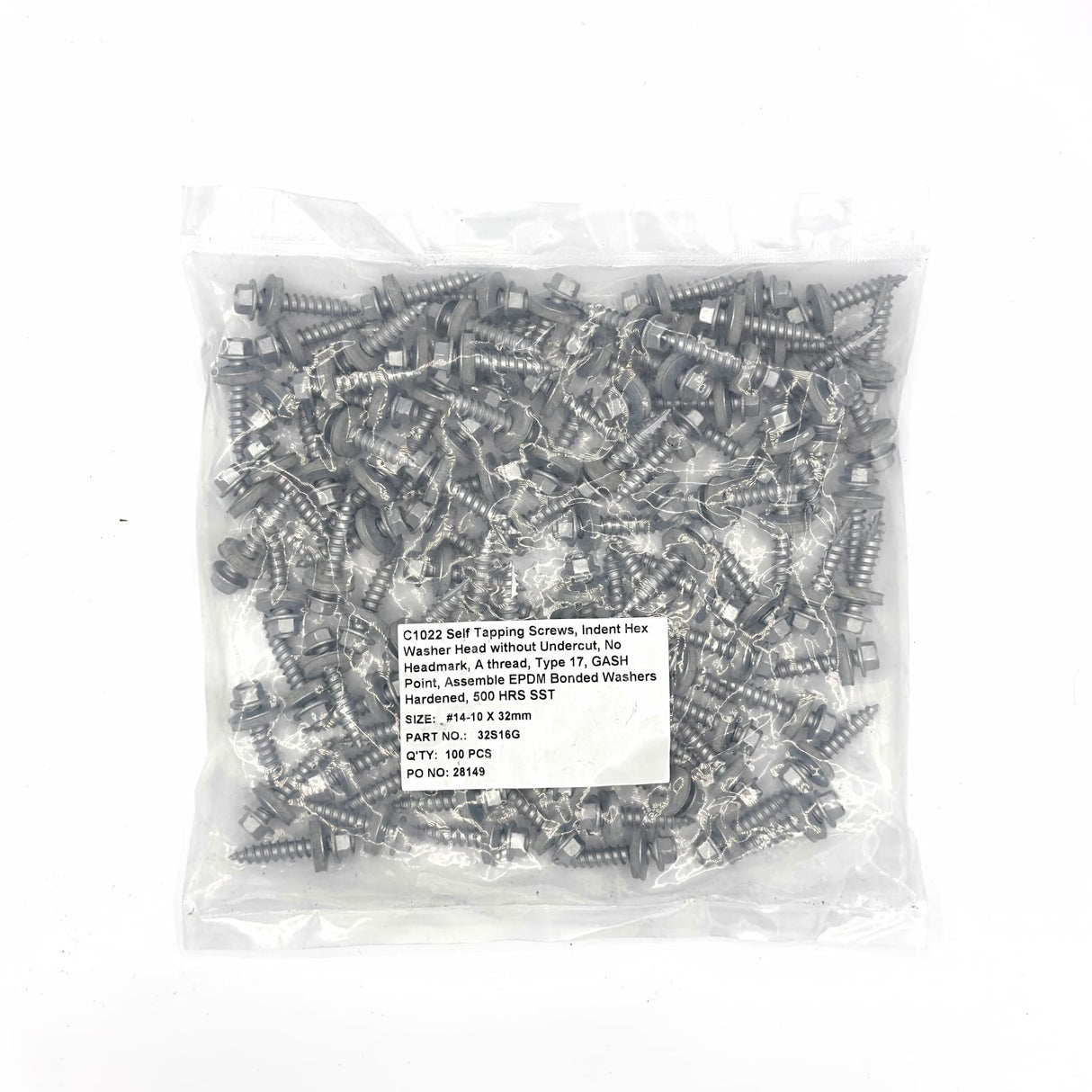 Corrugated Metal Sheet to Timber Fixings 6.5x60mm (Pack of 100)