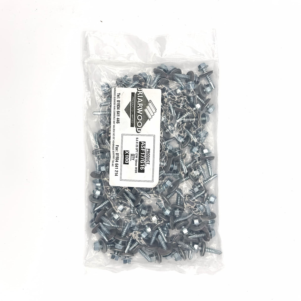 25mm Metal Profiled to Light Metal Wall Sections Tek Screws (Pack of 100)
