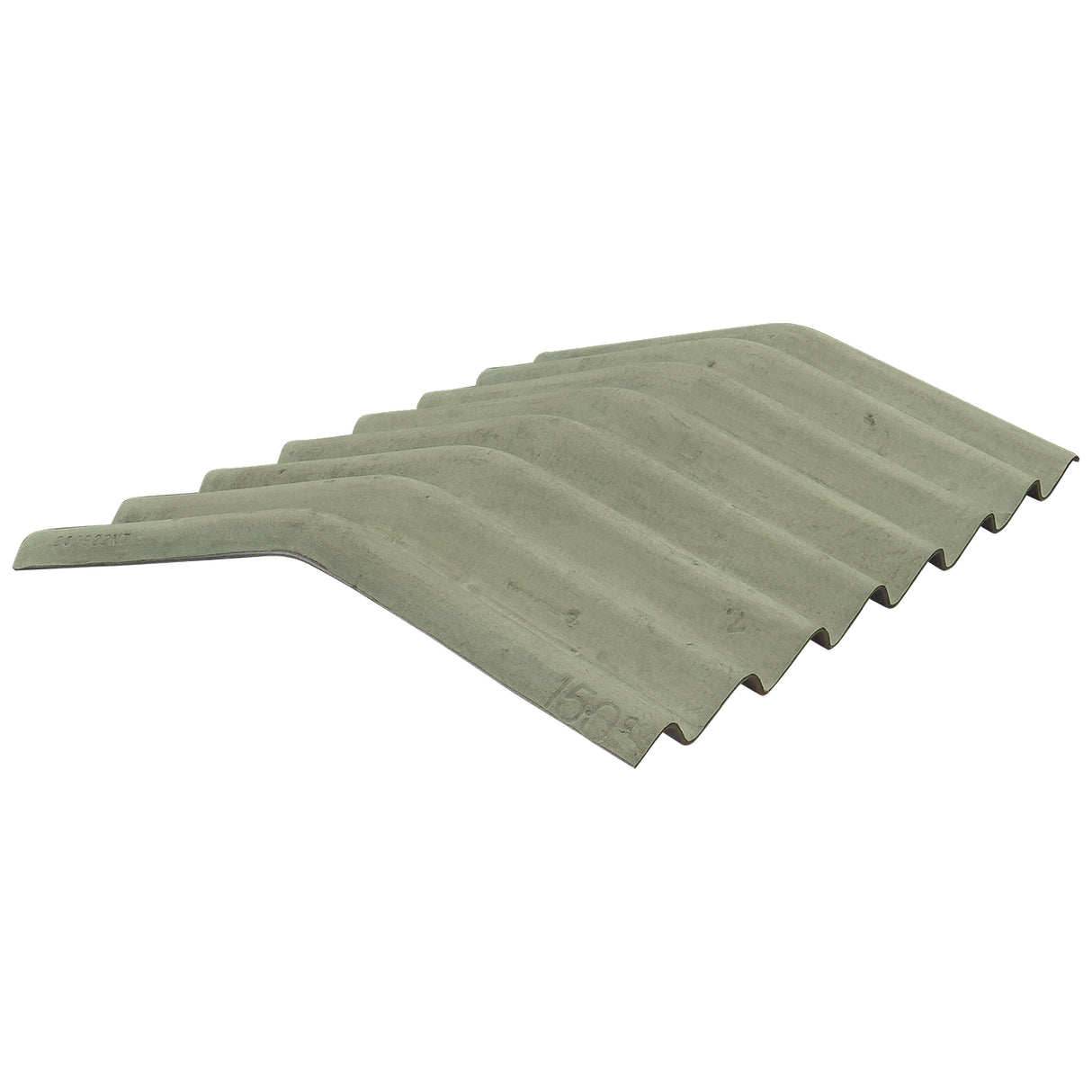 Cranked Crown Big 6 Fibre Cement Ridge Moorland Green
