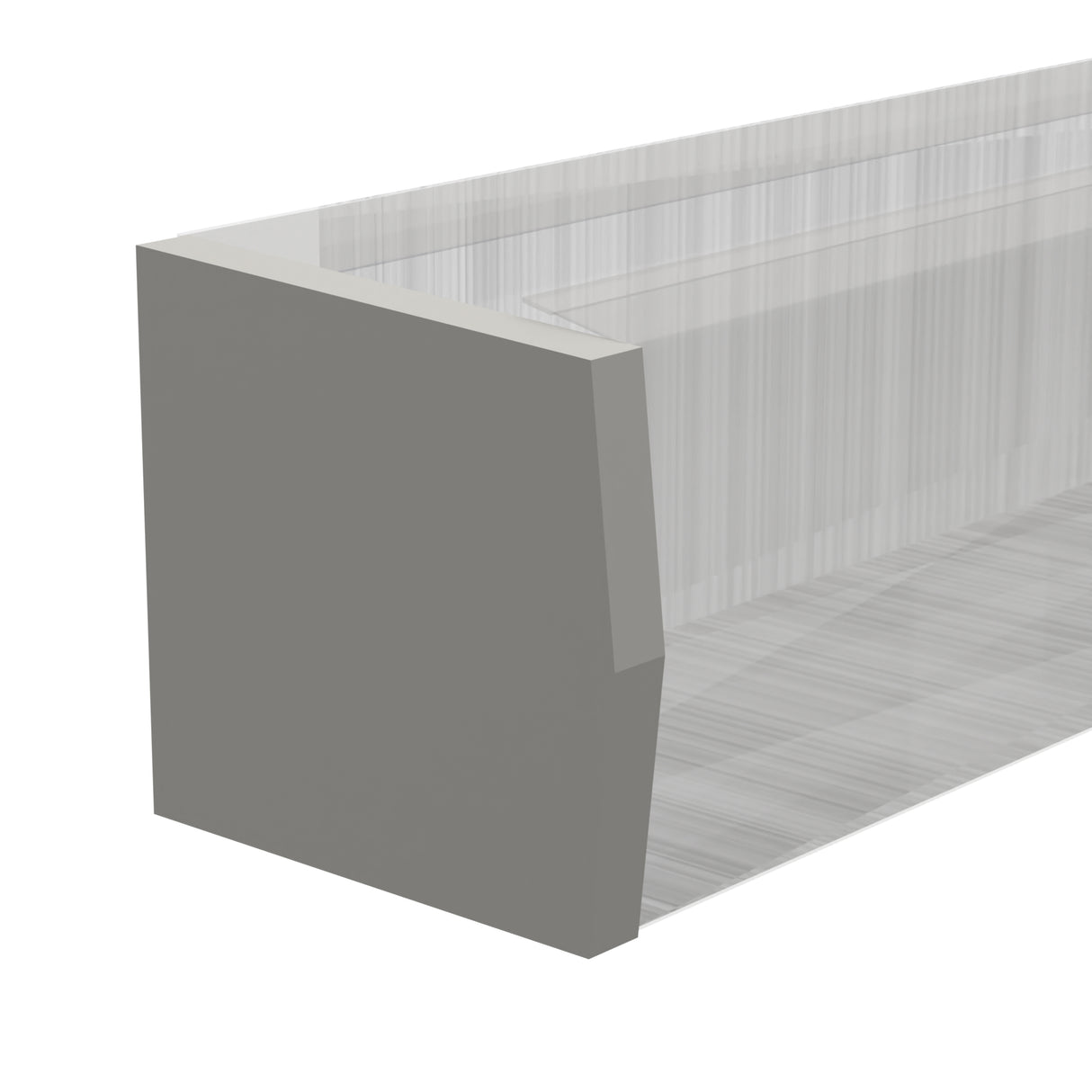 Trimline Gutter Stopend (Pair) 0.7 Polyester in Goosewing Grey