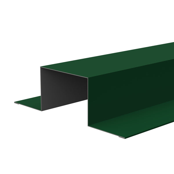 Standard Tophat Flashings 3m 0.7 Polyester in Dark/Moss Green