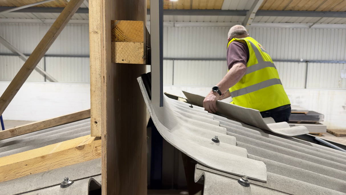 Apron Flashing Fibre Cement for Big 6 Natural Grey