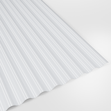 13/3 corrugated roof sheet in Polyester White, smooth gloss finish, studio view