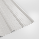 32/1000 box profile roof sheet in PVC Plastisol White, textured finish, studio view