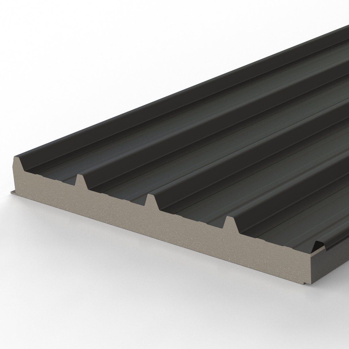 Insulated Roof Panel PIR 80mm Anthracite