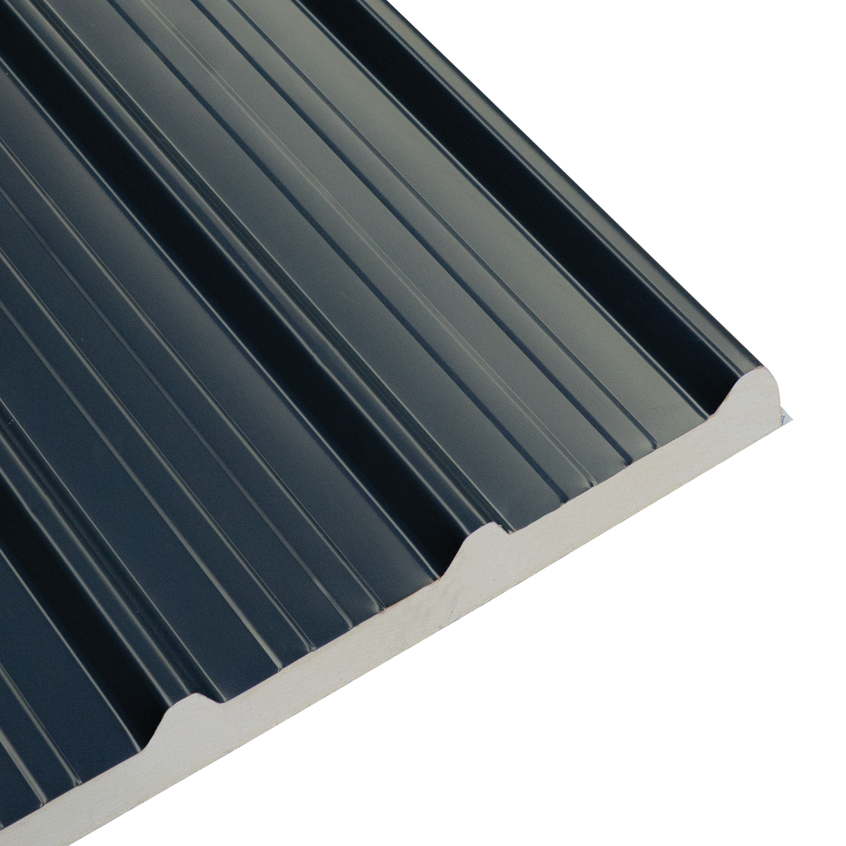 80mm PIR Insulated Roof Panel (75mm Cutback) Anthracite