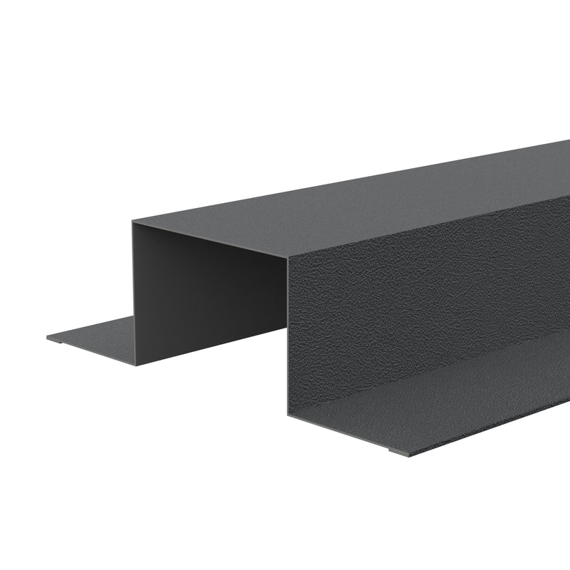 Standard Tophat Flashings 3m 0.7 PVC Plastisol in Anthracite