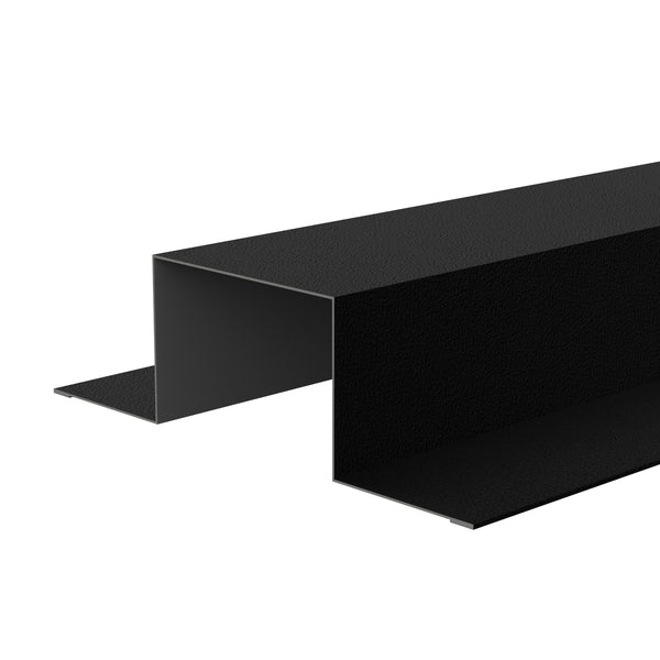 Standard Tophat Flashings 3m 0.7 PVC Plastisol in Black