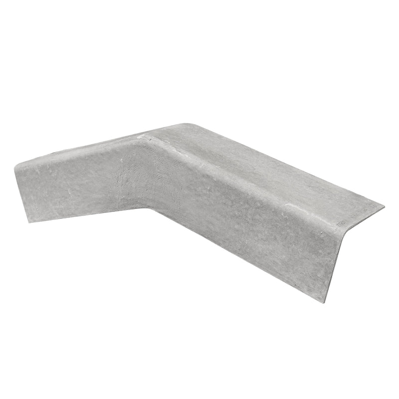 Cranked Plain Wing Fibre Cement Barge Natural Grey