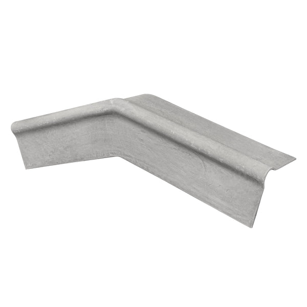 Cranked Roll-top Fibre Cement Barge Natural Grey