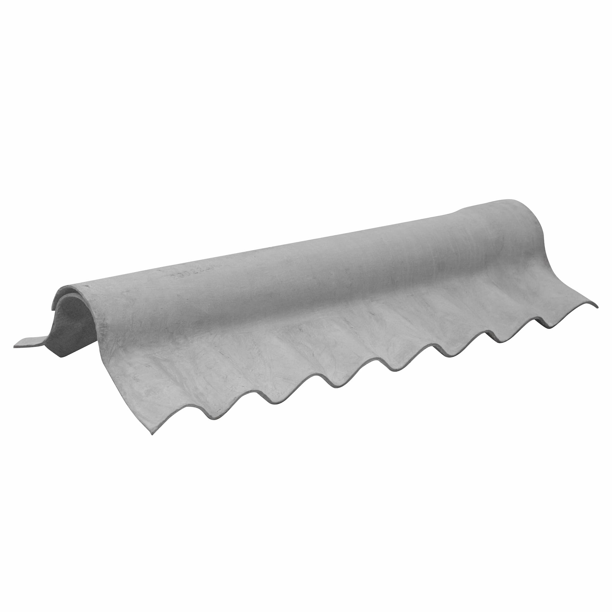 Adjustable Big 6 Cranked Crown Fibre Cement Ridge Natural Grey