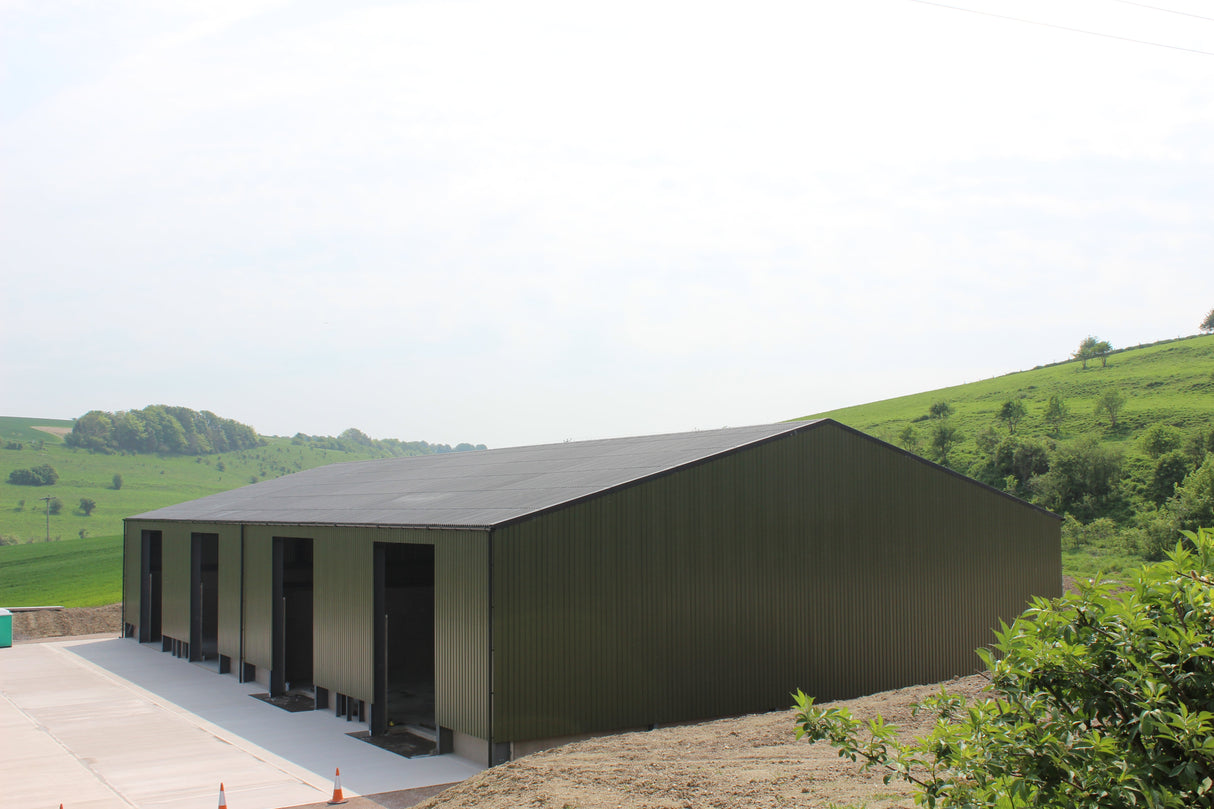 32/1000 Box Profile 0.5 Polyester Metal Sheet Juniper Green