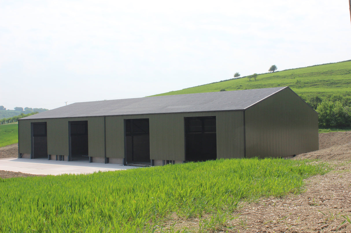32/1000 Box Profile 0.5 Polyester Metal Sheet Juniper Green