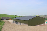 32/1000 Box Profile 0.5 Polyester Metal Sheet Juniper Green