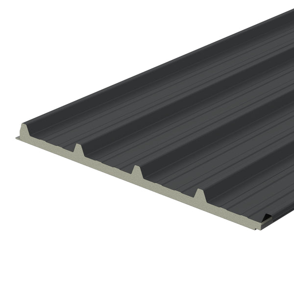 Insulated Roof Panel PUR 30mm Eco Anthracite