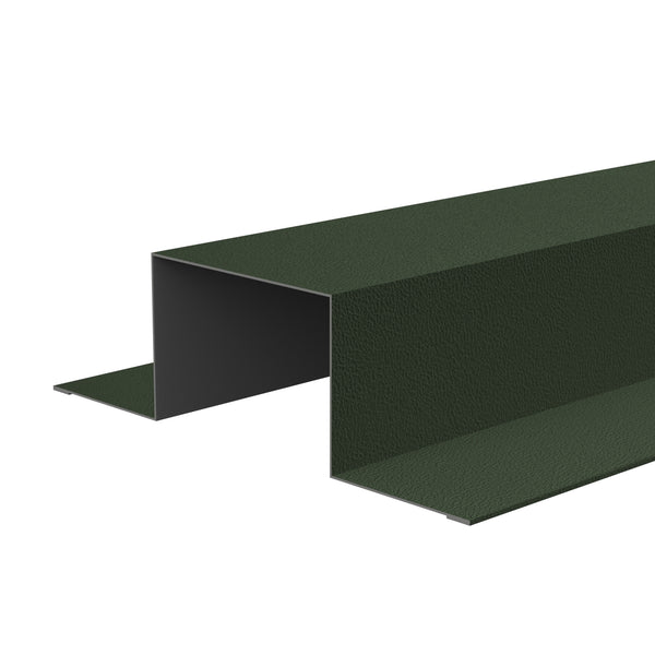 Standard Tophat Flashings 3m 0.7 PVC Plastisol in Juniper Green