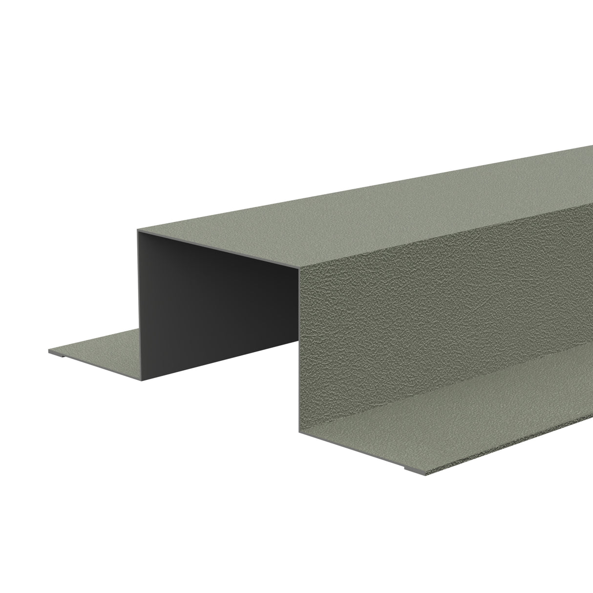 Standard Tophat Flashings 3m 0.7 PVC Plastisol in Moorland Green