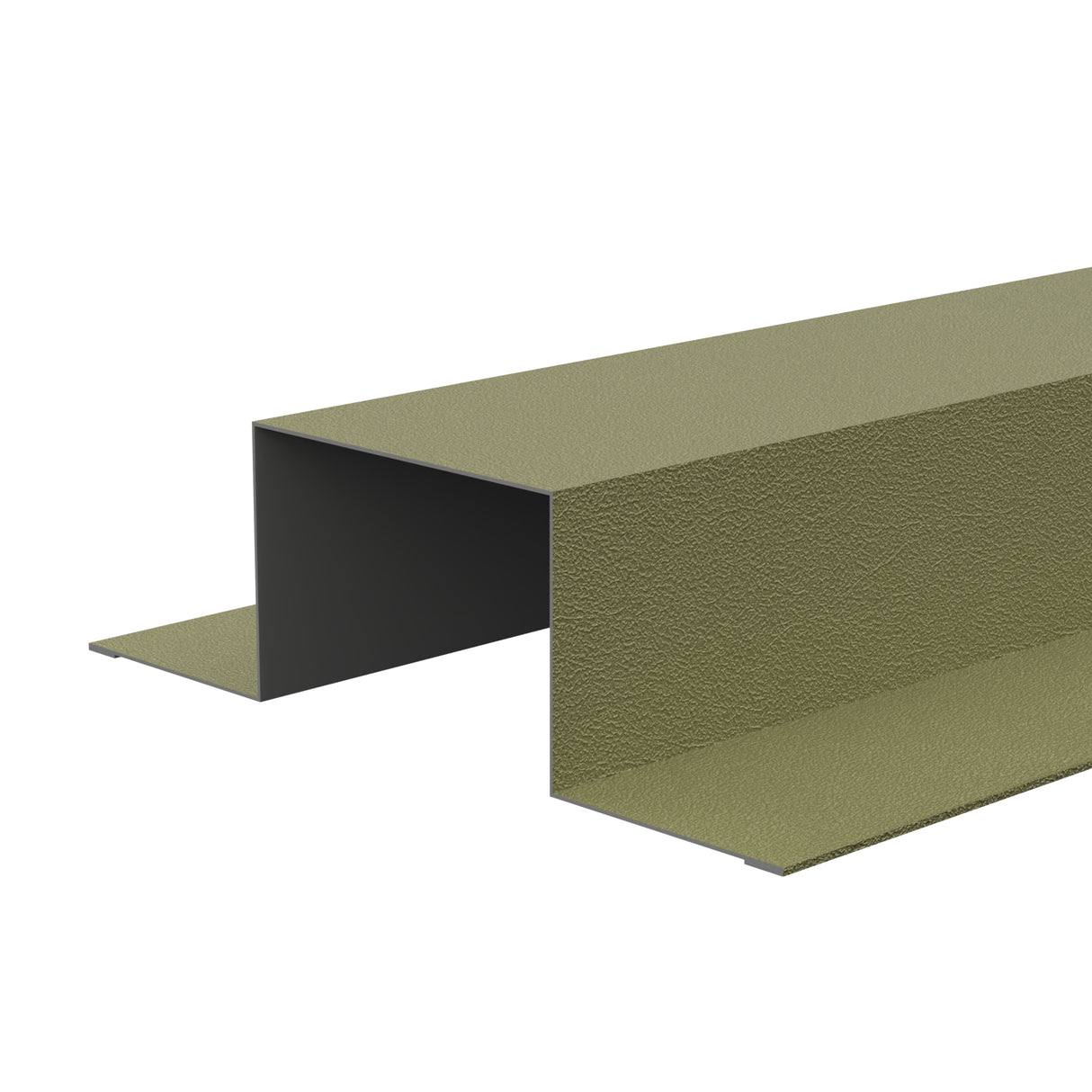 Standard Tophat Flashings 3m 0.7 PVC Plastisol in Olive Green