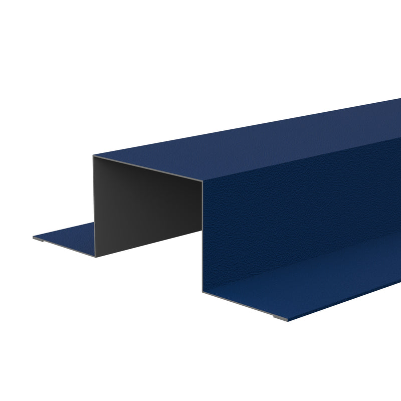 Standard Tophat Flashings 3m 0.7 PVC Plastisol in Sarrogasso Blue