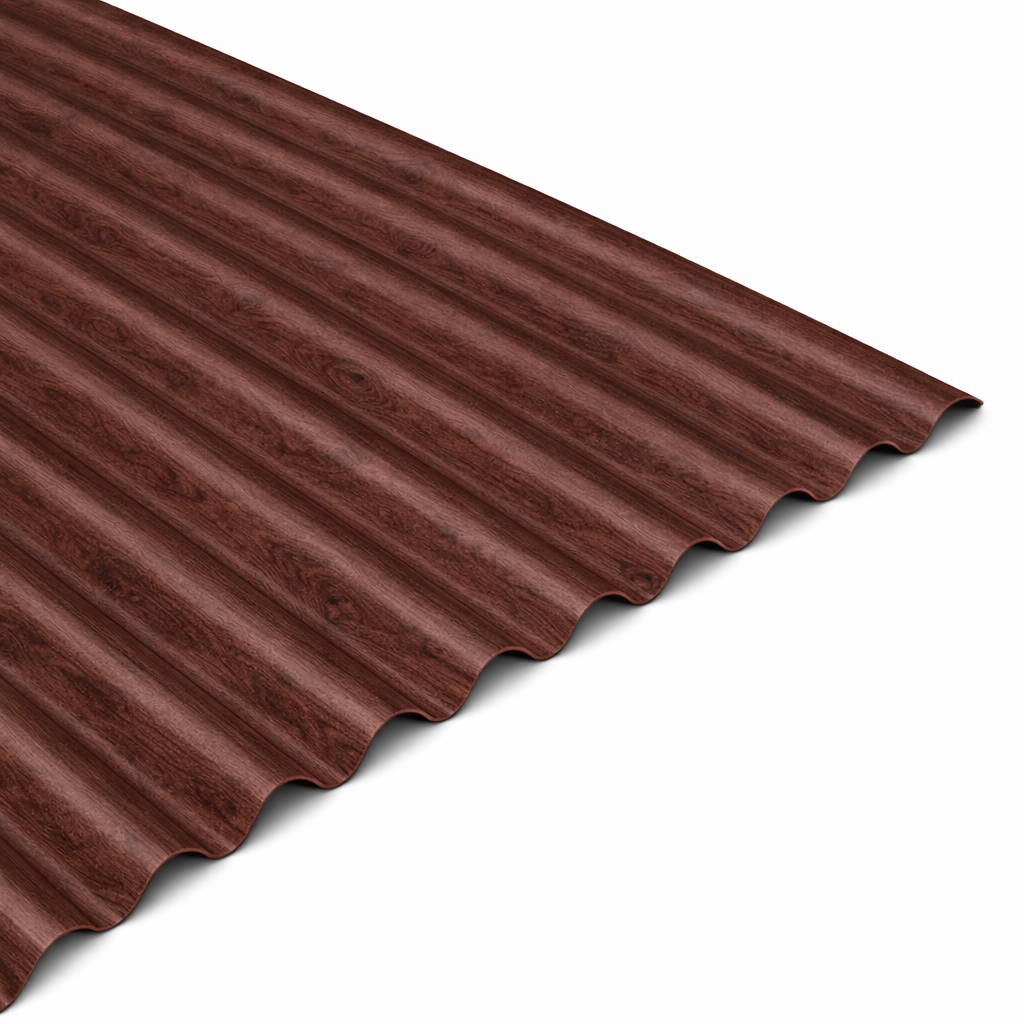 13/3 Corrugated Woodgrain Metal Sheets