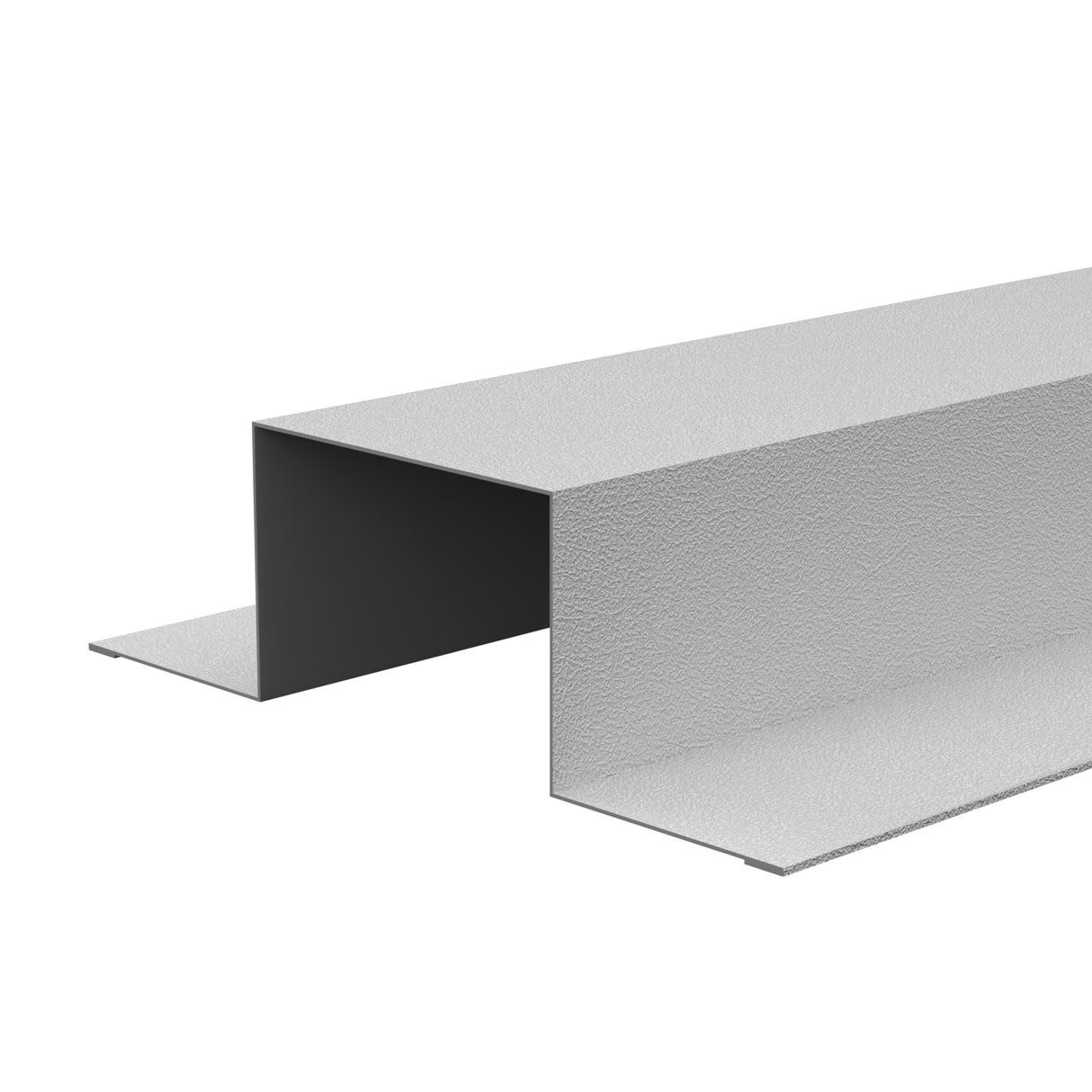 Standard Tophat Flashings 3m 0.7 PVC Plastisol in White