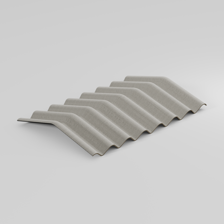 Cranked Crown Big 6 Fibre Cement Ridge Natural Grey - image 2