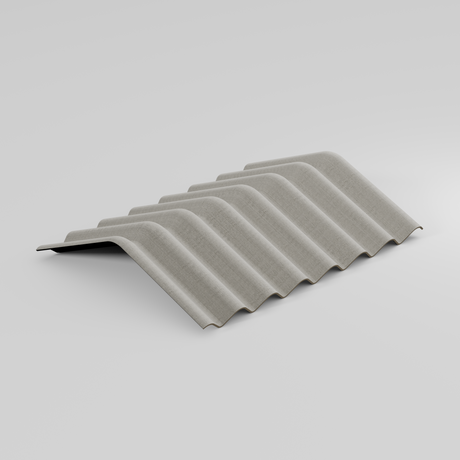 Cranked Crown Big 6 Fibre Cement Ridge Natural Grey - image 10