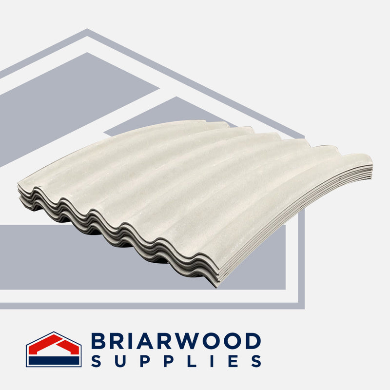 1400mm Curved Sheets Natural Grey - Briarwood Supplies