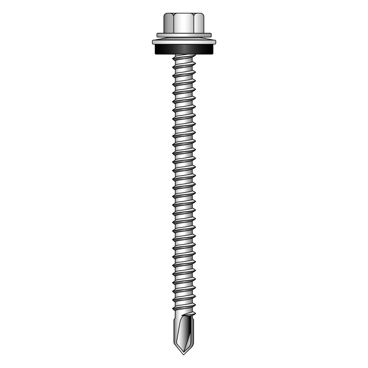 Metal Profiled Sheet to Light Section Fixings 6.5x70mm (Pack of 100)