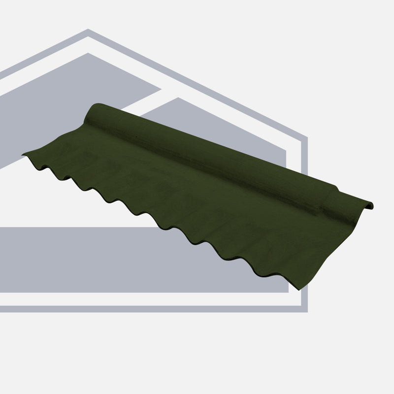 3” Profile Fibre Cement Adjustable Close Fitting Ridge in Juniper Green