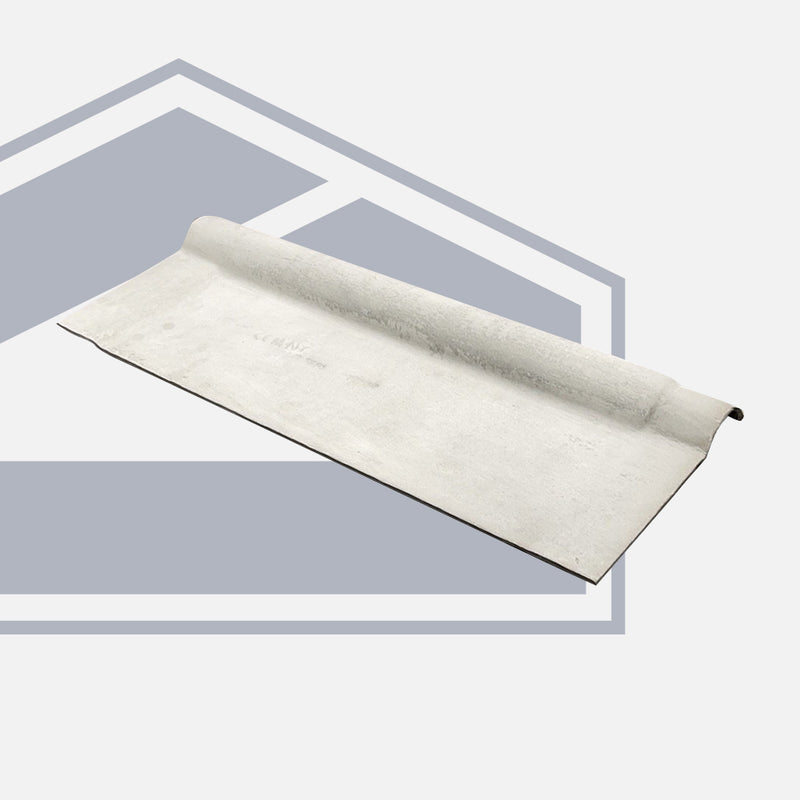 3” Profile Fibre Cement Adjustable Plain Wing Ridge in Natural Grey