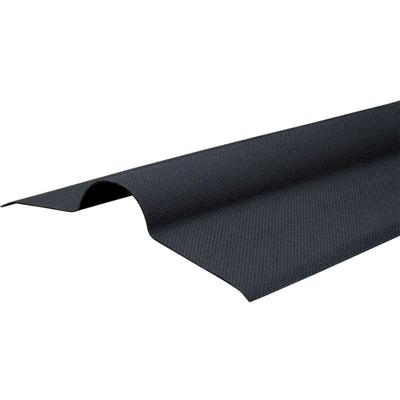 Black Bitumen Corrugated Roof Ridge Capping 450 x 1000mm