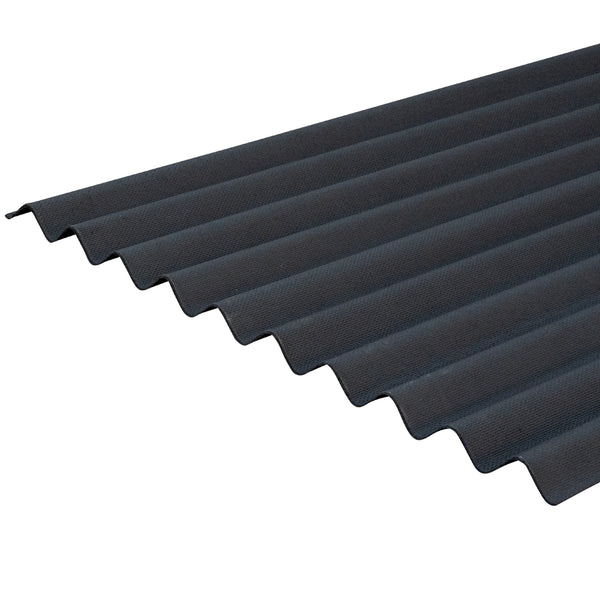 Black Bitumen Corrugated Roof Sheet 930 x 2000mm