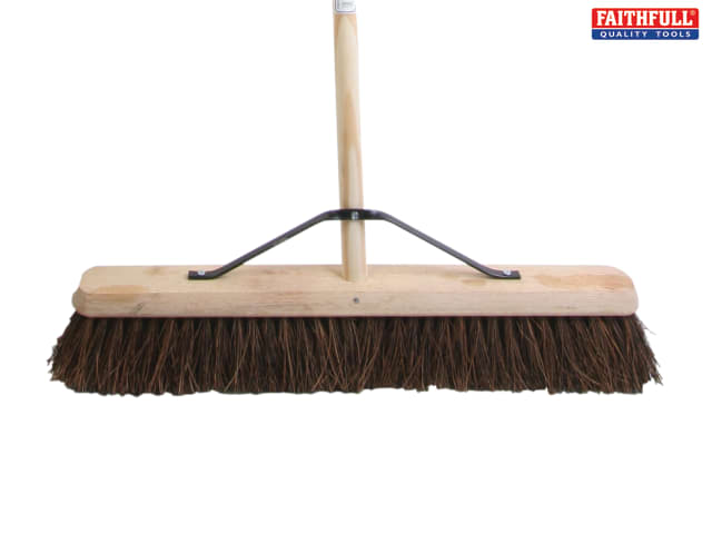 Stiff Bass Broom 24in + Handle and stay - Briarwood Supplies