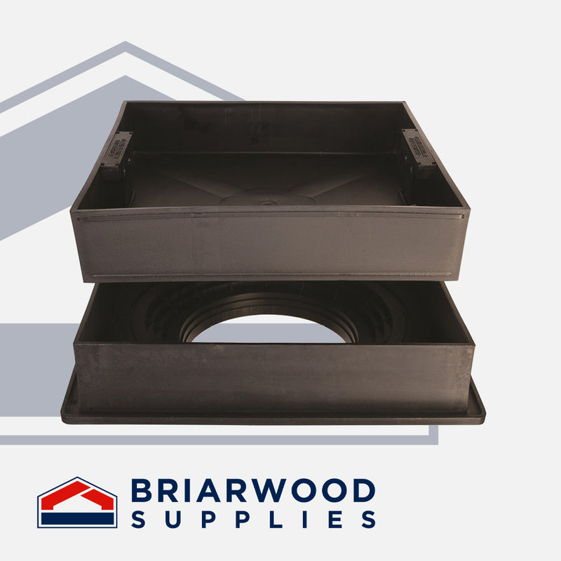 Recessed Sq. Cover for 230mm Dia Chamber - Briarwood Supplies